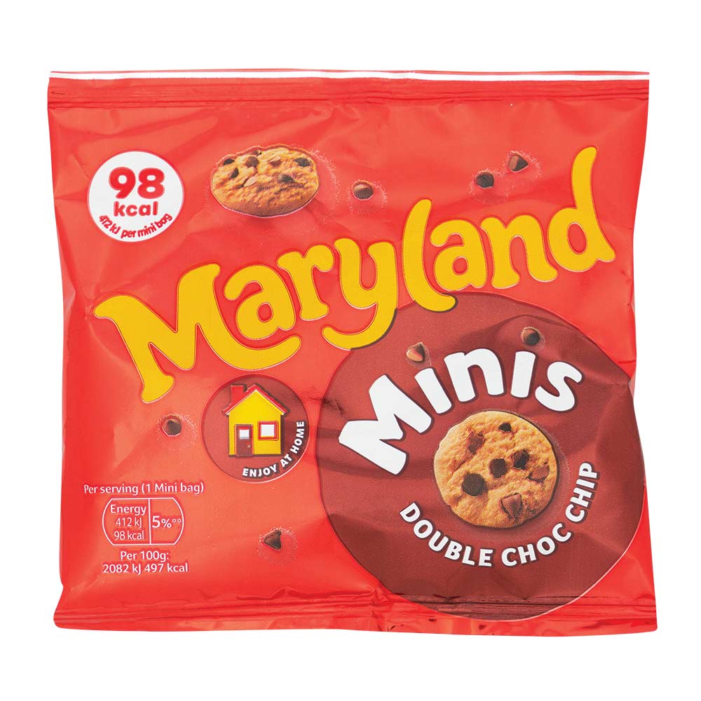 Maryland Minis Double Choc Chip Cookies 19.6g x 6 Pack