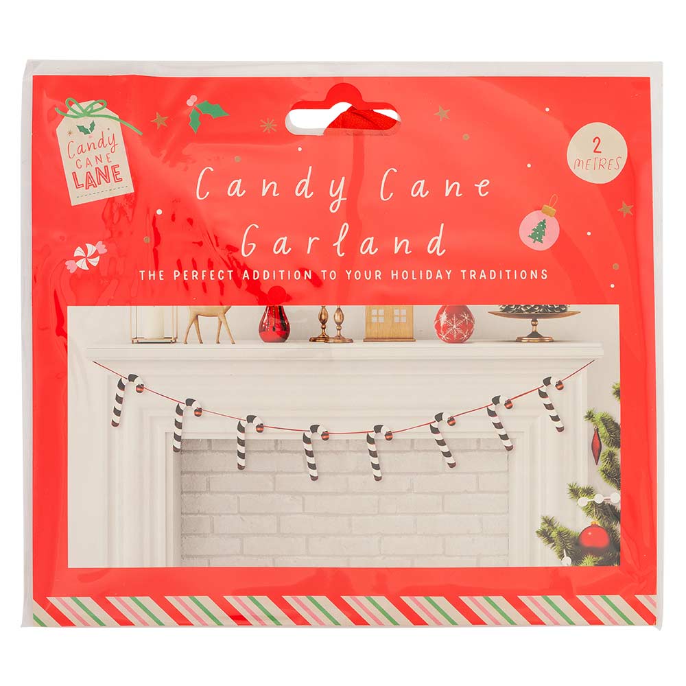Candy Cane Garland 2 Metres
