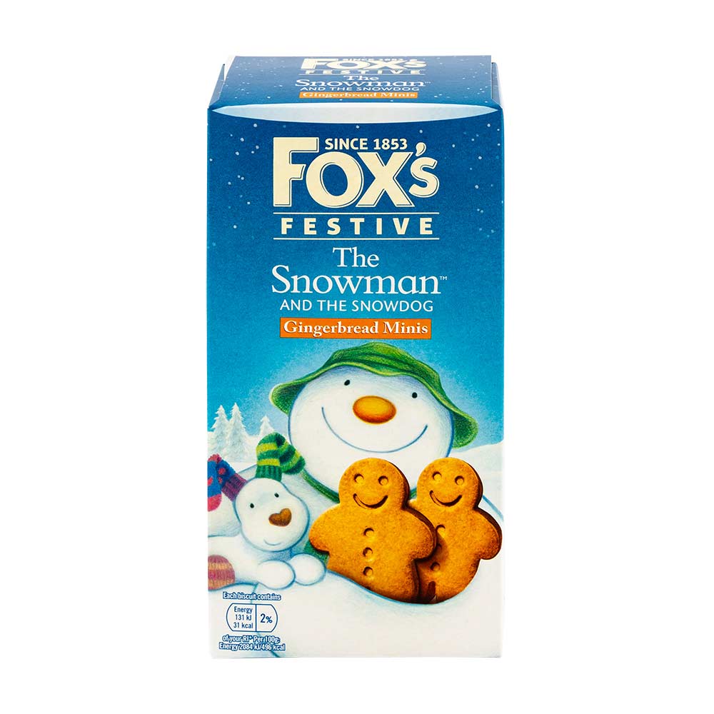 Fox's The Snowman And The Snowdog Gingerbread Minis 100g