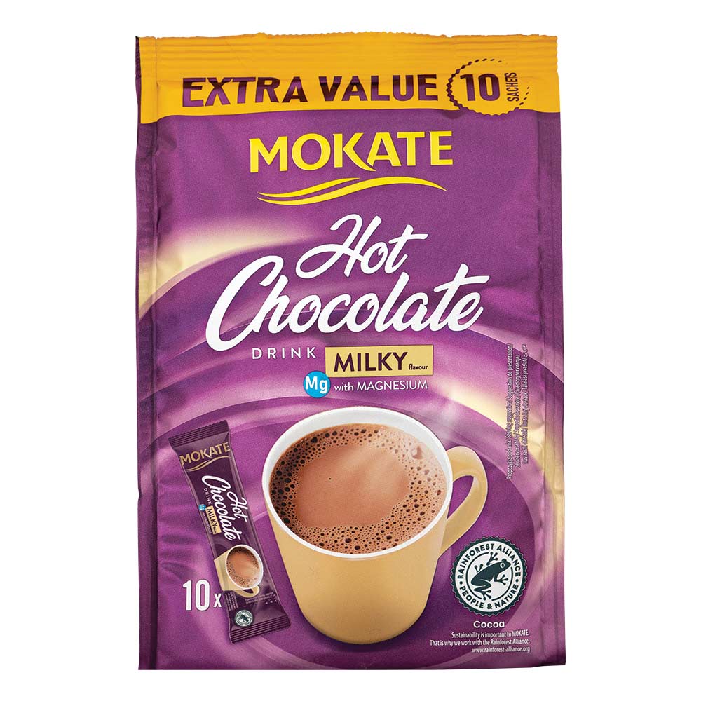 Mokate Hot Chocolate Sachets 18g x 10 Pack