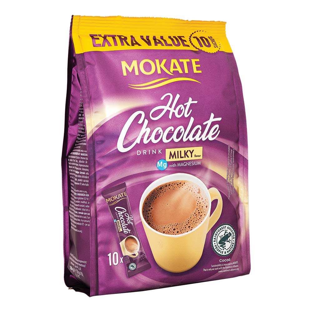 Mokate Hot Chocolate Sachets 18g x 10 Pack