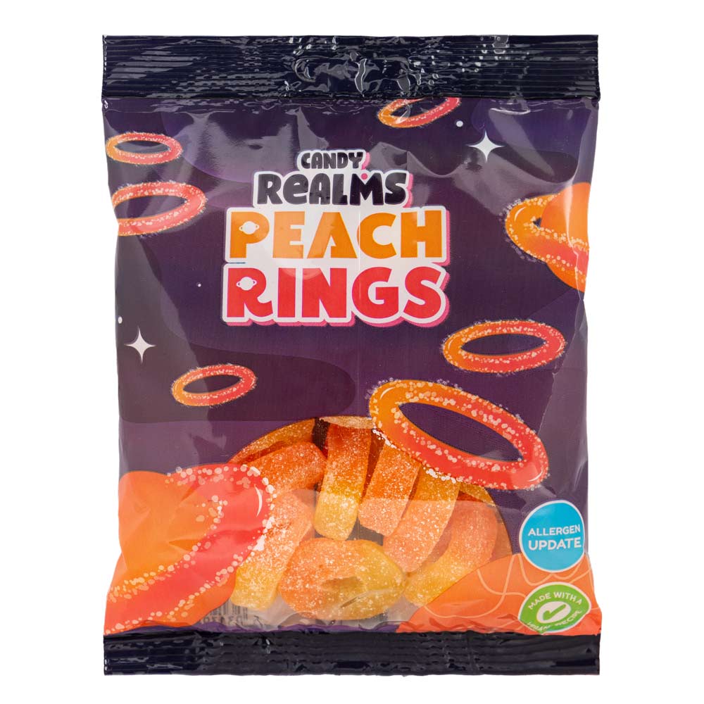 Candy Realms Peach Rings 190g