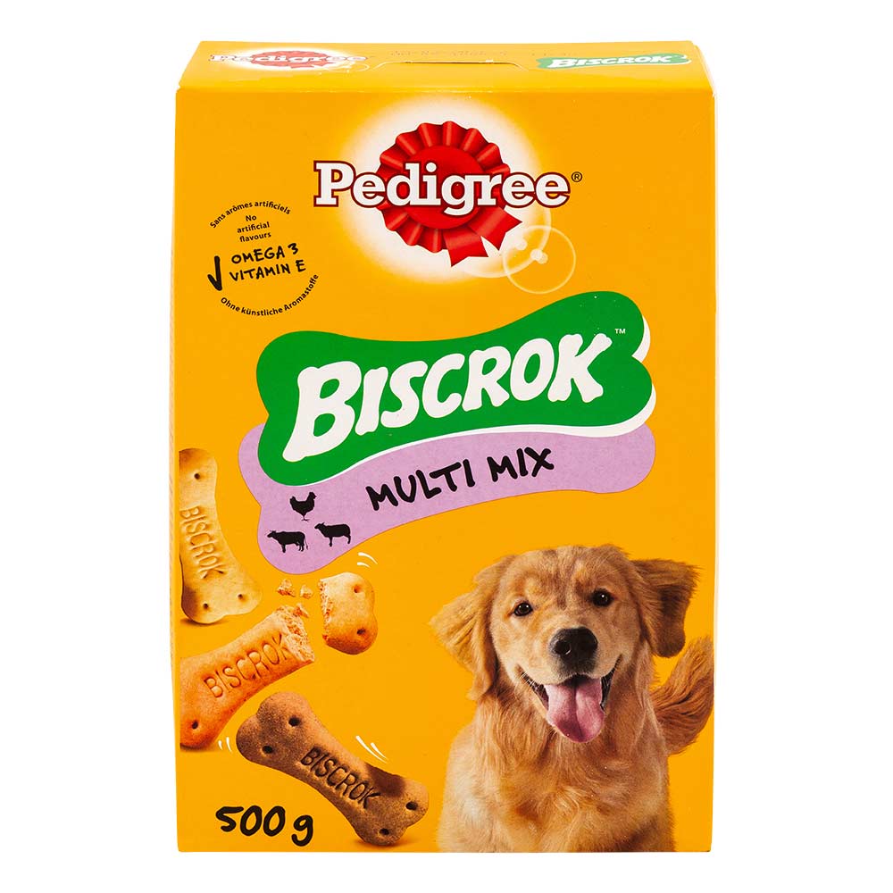 Pedigree Biscrok Adult Dog Treats Multi Mix Biscuits 500g