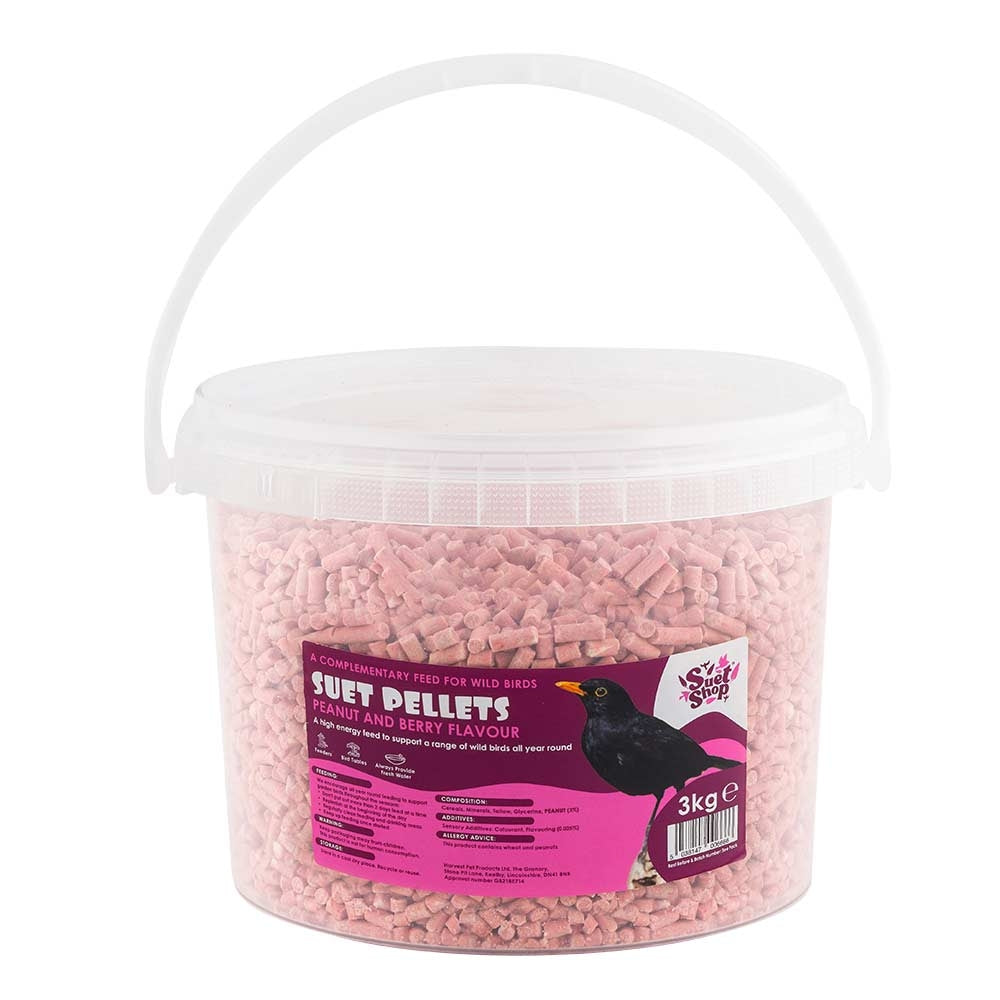 Suet Shop Wild Bird Suet Pellets Peanut And Berry Flavour 3Kg | Poundstretcher 538501