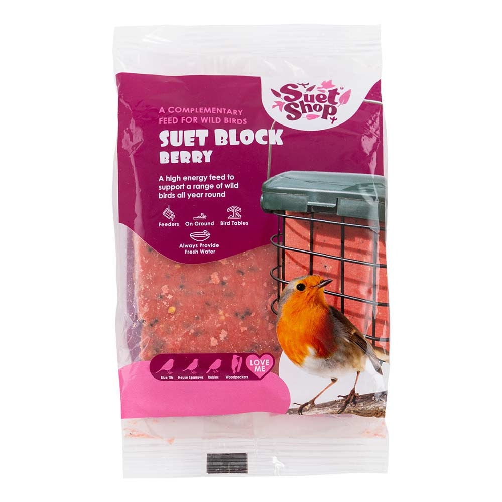 Suet Shop Wild Birds Suet Blocks Berry Flavour 300G | Poundstretcher Uet Shop Wild Birds Suet Blocks Berry Flavour - 300G 538581