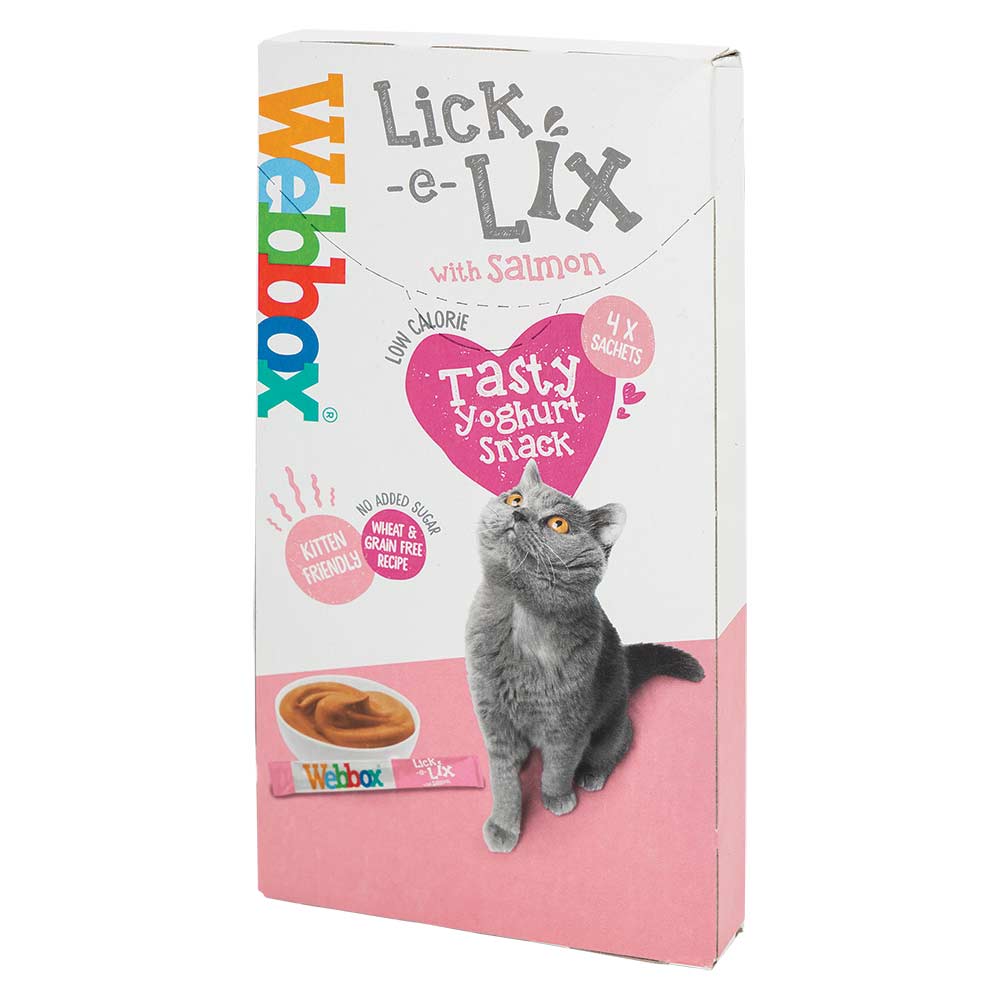 Webbox Lick-E-Lix Salmon Cat Treats 15g x 4 Pack