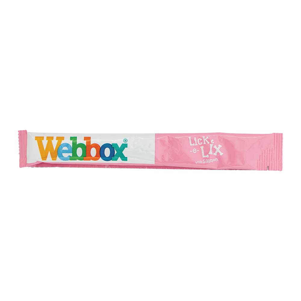 Webbox Lick-E-Lix Salmon Cat Treats 15g x 4 Pack
