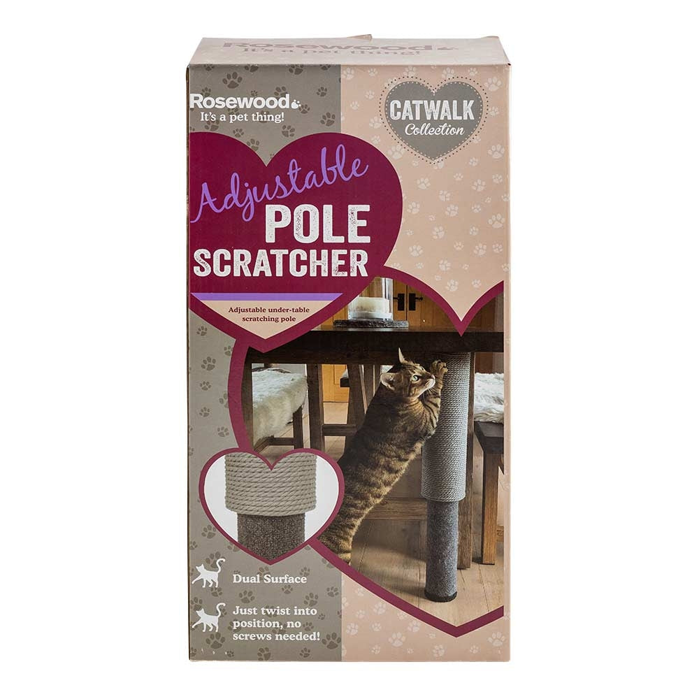 Rosewood Adjustable Cat Pole Scratcher | Poundstretcher 544381