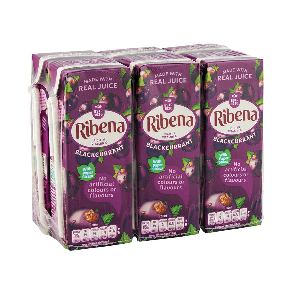 Ribena Blackcurrant Cartons 6 x 250ml