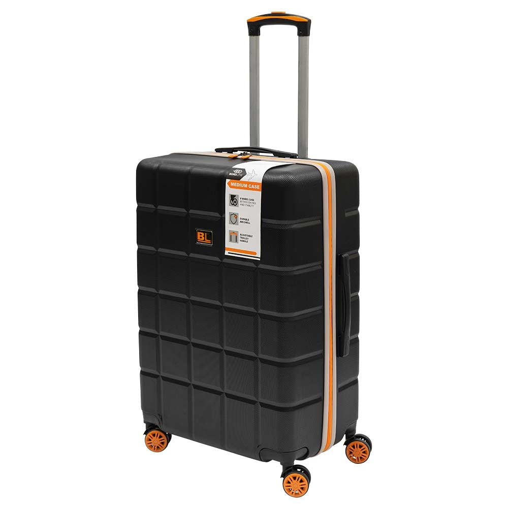 Medium Suitcase Hard Shell - Black 27 Inches | Poundstretcher 558361