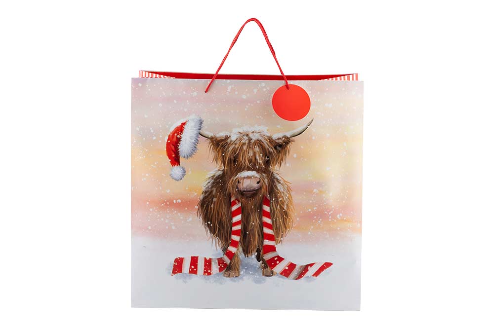 Scottish Highland Cow Gift Bag Extra Large