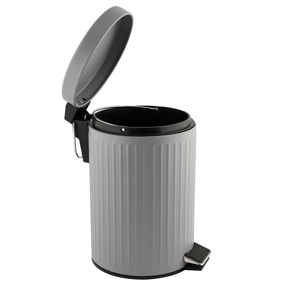 3 Litre Ribbed Metal Bin