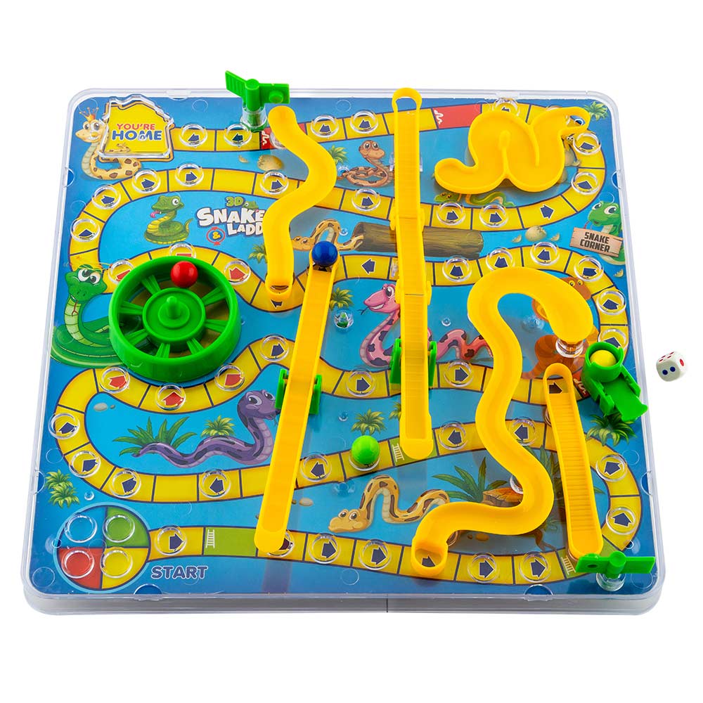 3D Snakes & Ladders Board Game