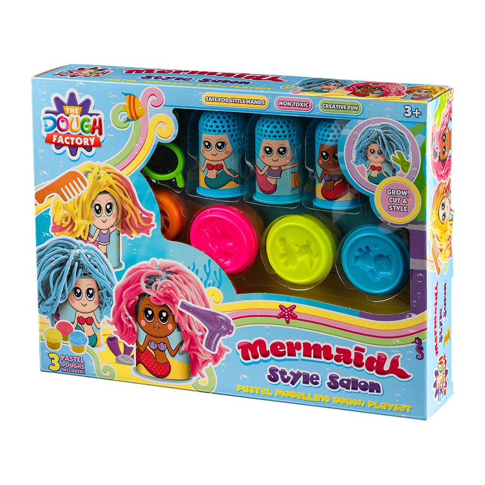 Mermaid Style Salon Paster Modelling Dough Playset
