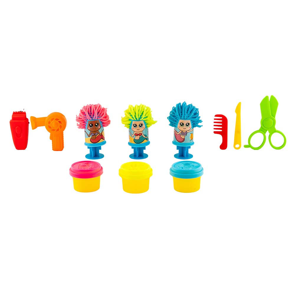 Mermaid Style Salon Paster Modelling Dough Playset