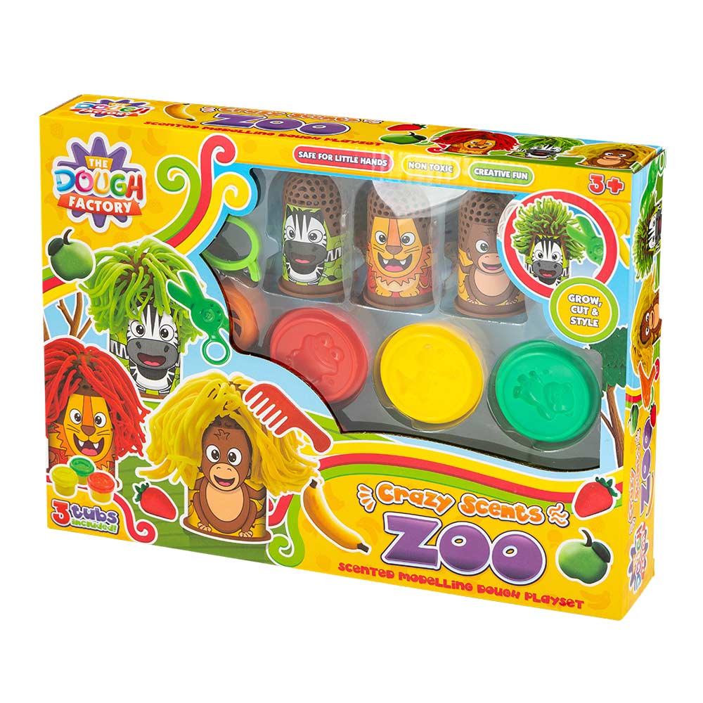 Crazy Scents Zoo Scented Modelling Dough Playset