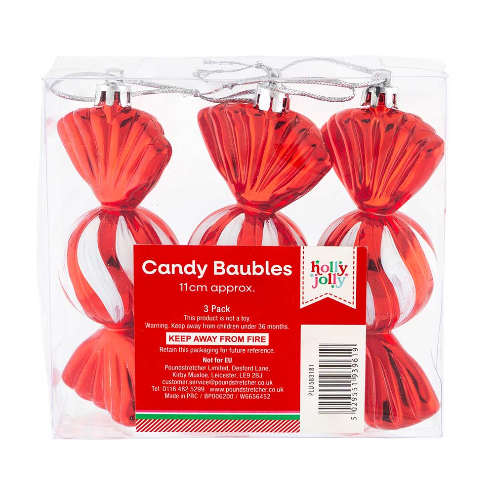 Candy Baubles 3 Pack