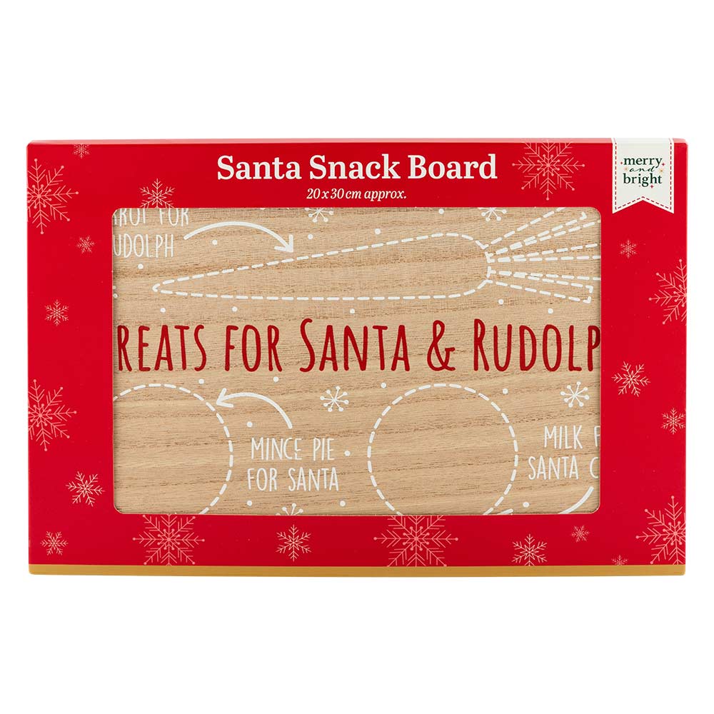 Santa Snack Board 20cm x 30cm