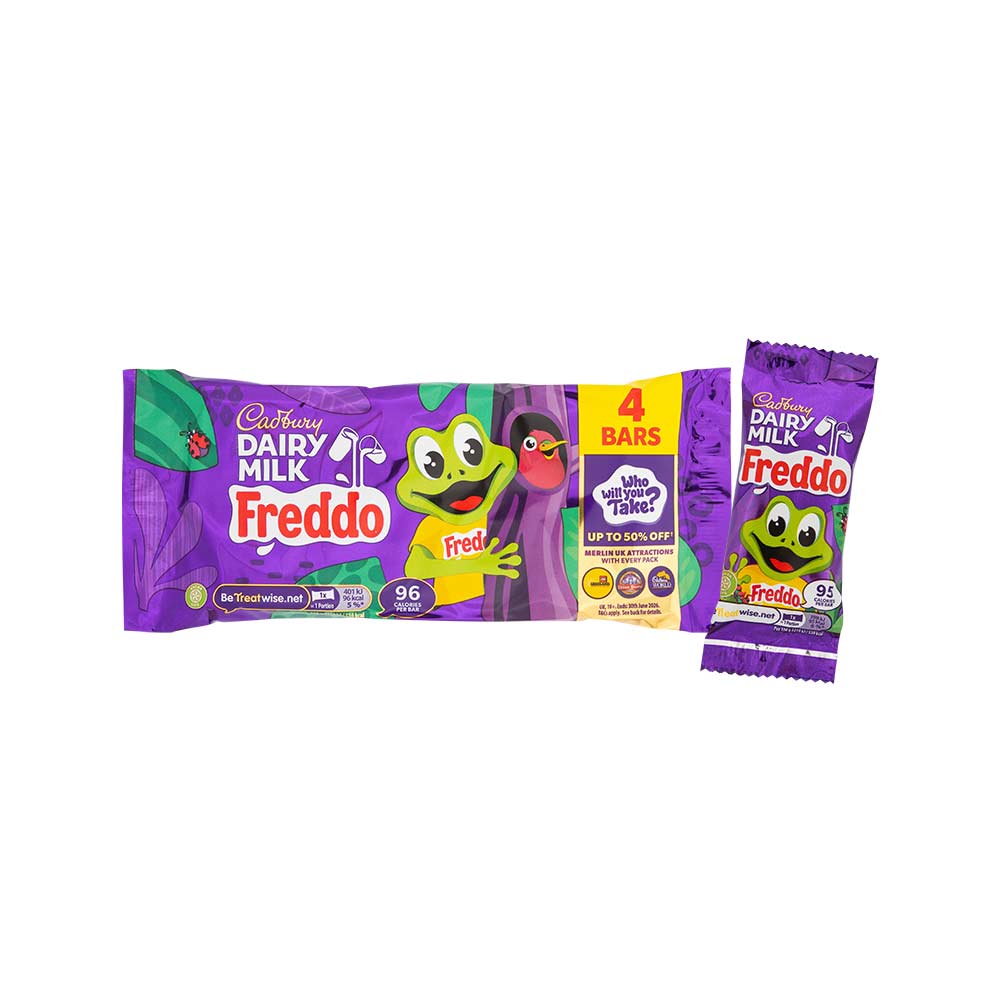 Cadbury Dairy Milk Freddo Chocolate Bar 18g x 4 Pack