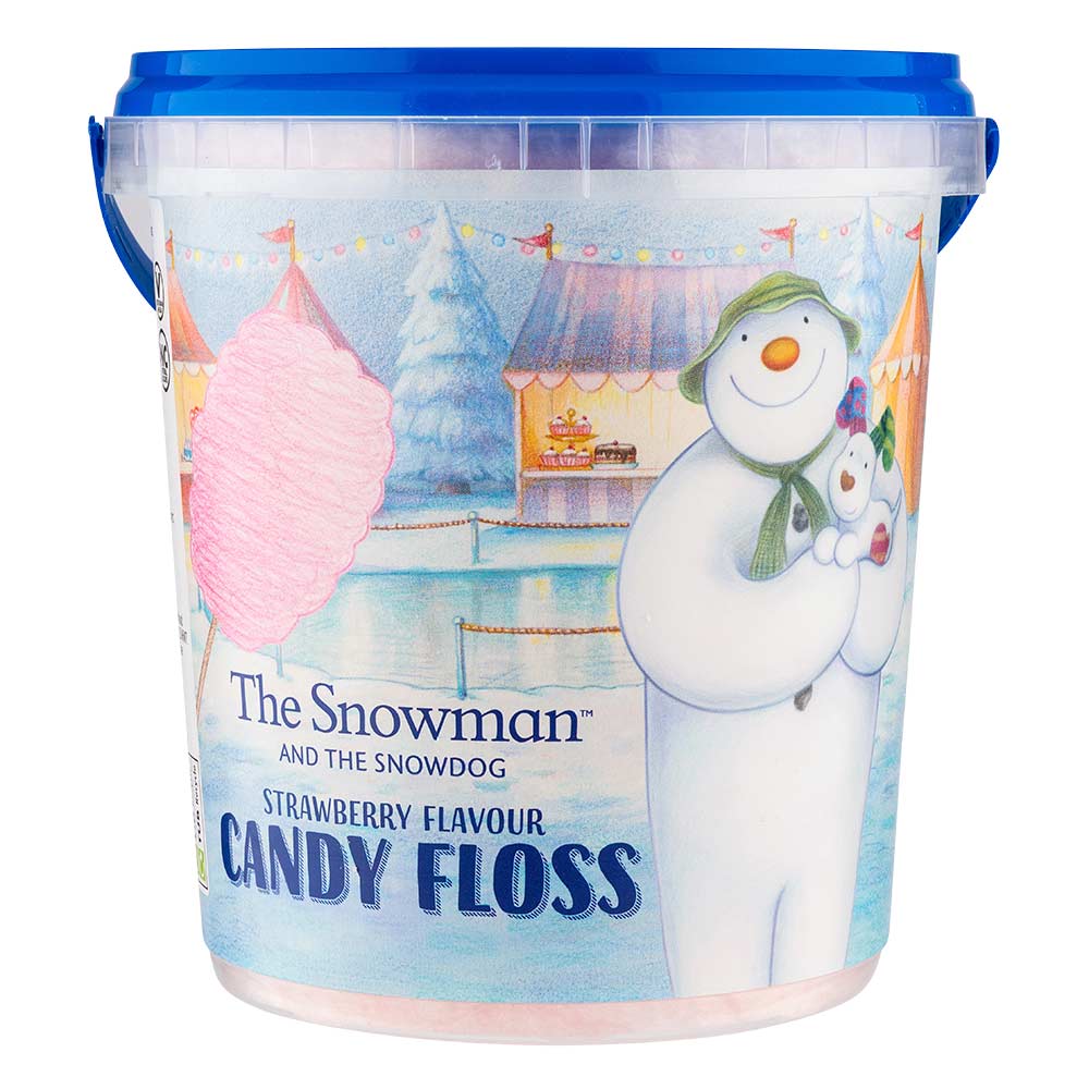 The Snowman & The Snowdog Strawberry Flavour Candy Floss 50g