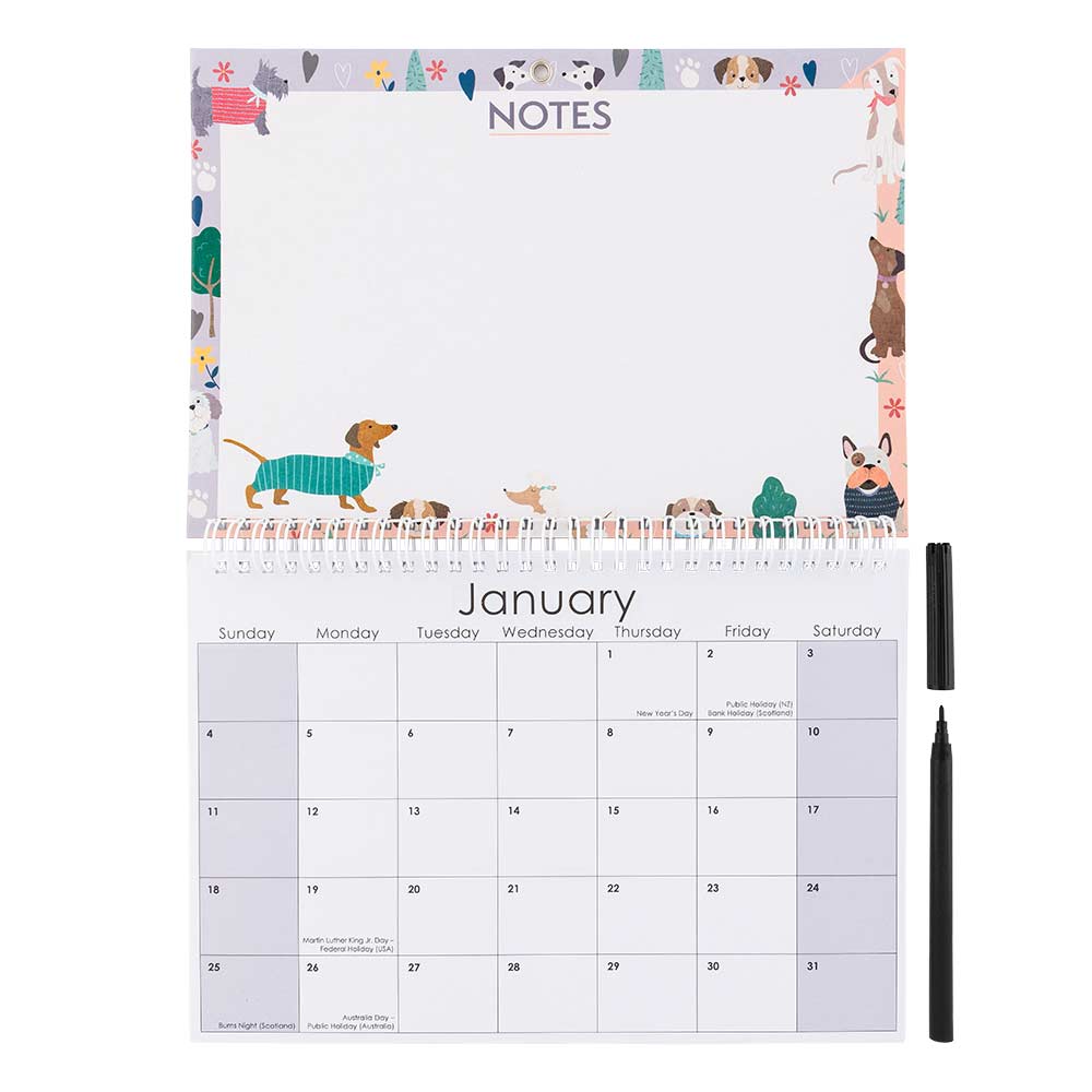 2026 Spots & Flowers Memo Calendar