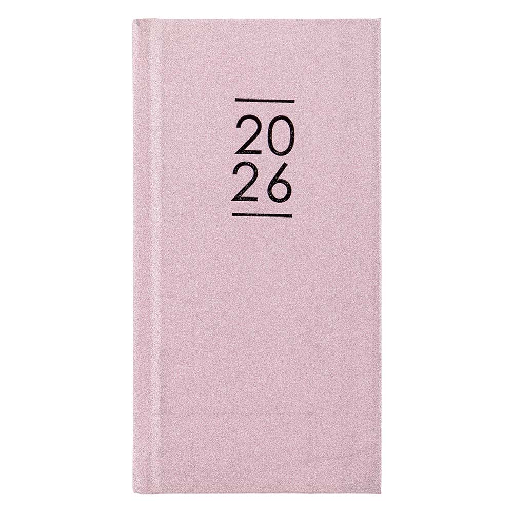 2026 Slim Glitter Week to View Diary Lilac