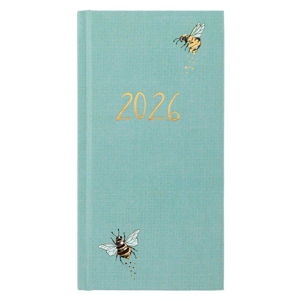 2026 Slim Week to View Diary Honey Bee
