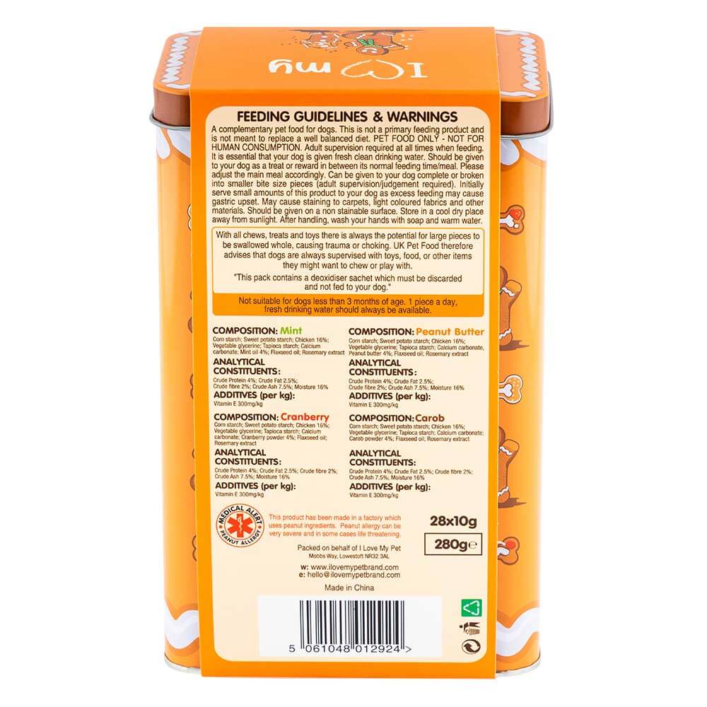 Gingerbread Man Dog Dental Sticks 10g x 28 Pack
