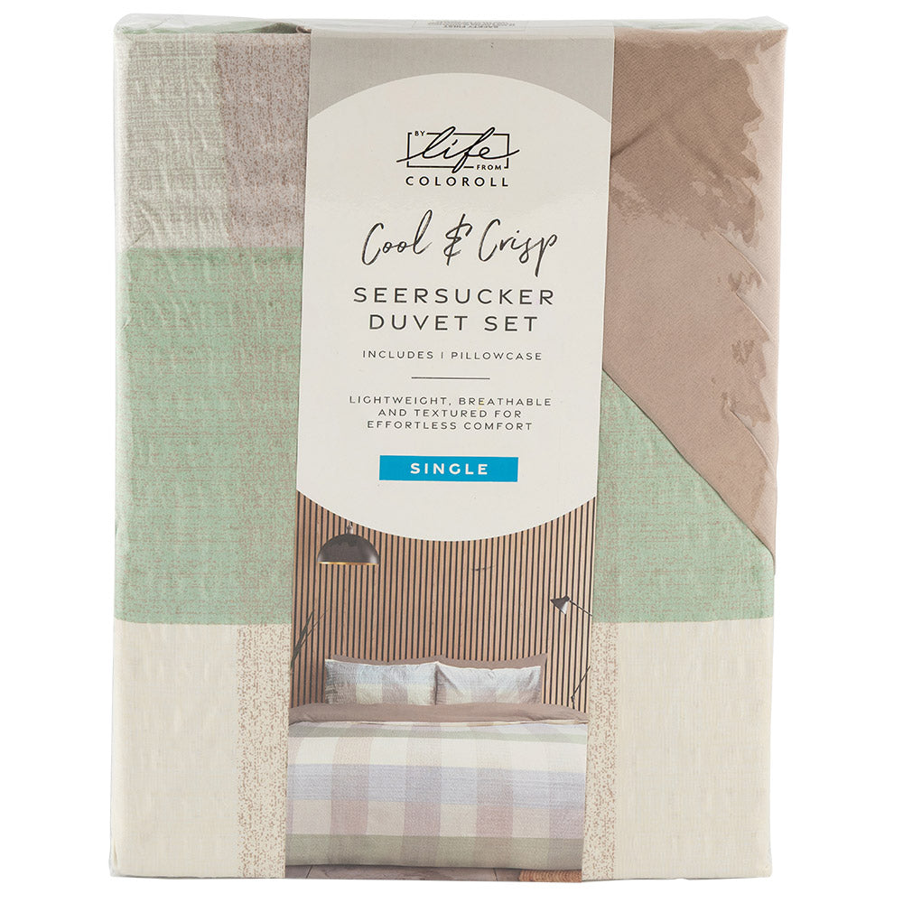 Seersucker Duvet Set Single
