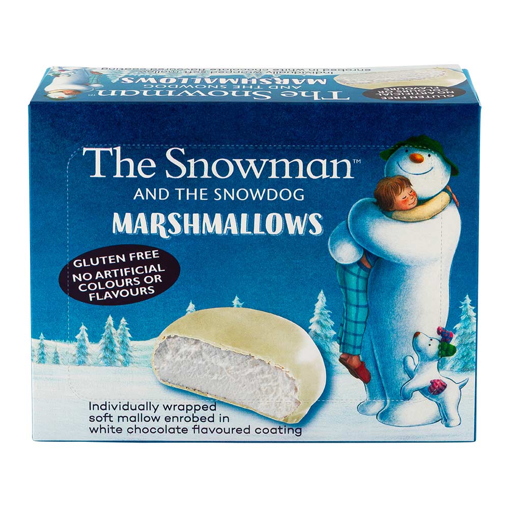 The Snowman And the Snowdog Marshmallows with White Chocolate Flavour Coating 12g x 8 Pack