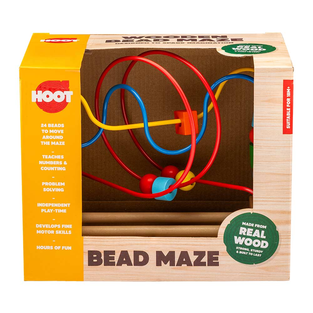 Hoot Wooden Bead Maze