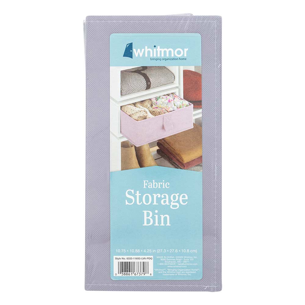 Fabric Storage Bin Lavender