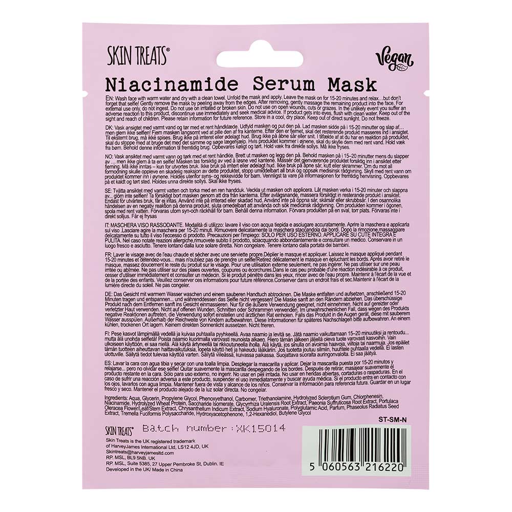 Skin Treats Niacinamide Serum Face Mask