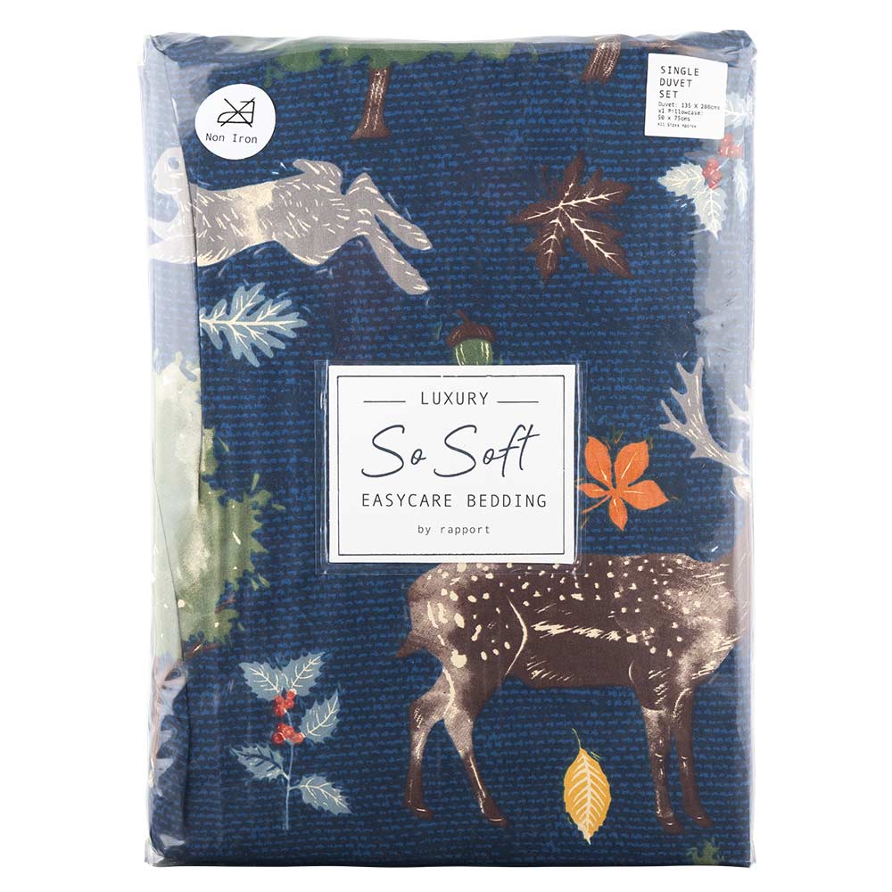 Christmas Duvet Set With Pillowcase Single