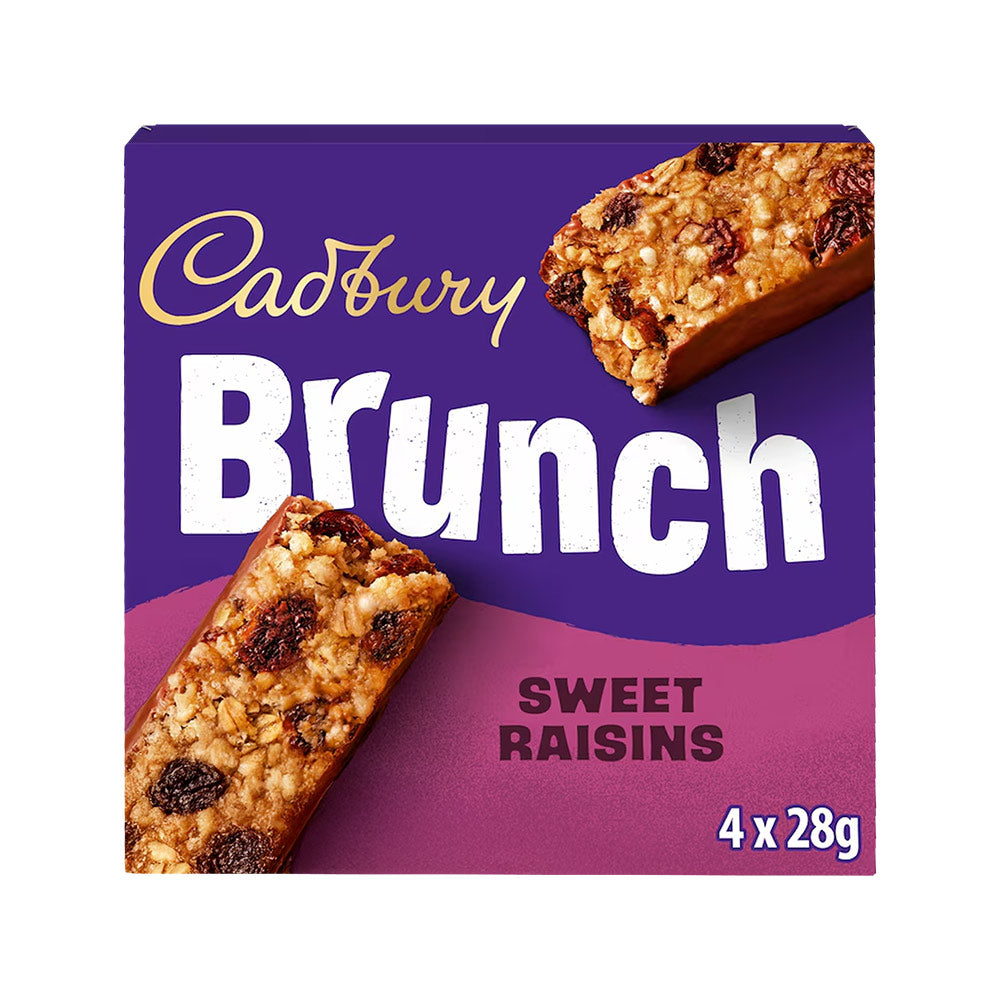 Cadbury Brunch Raisin Cereal Bars 4 x 28g