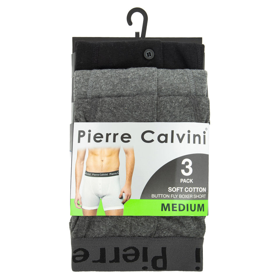 Pierre Calvini Men's Boxer Shorts size medium on a white background
