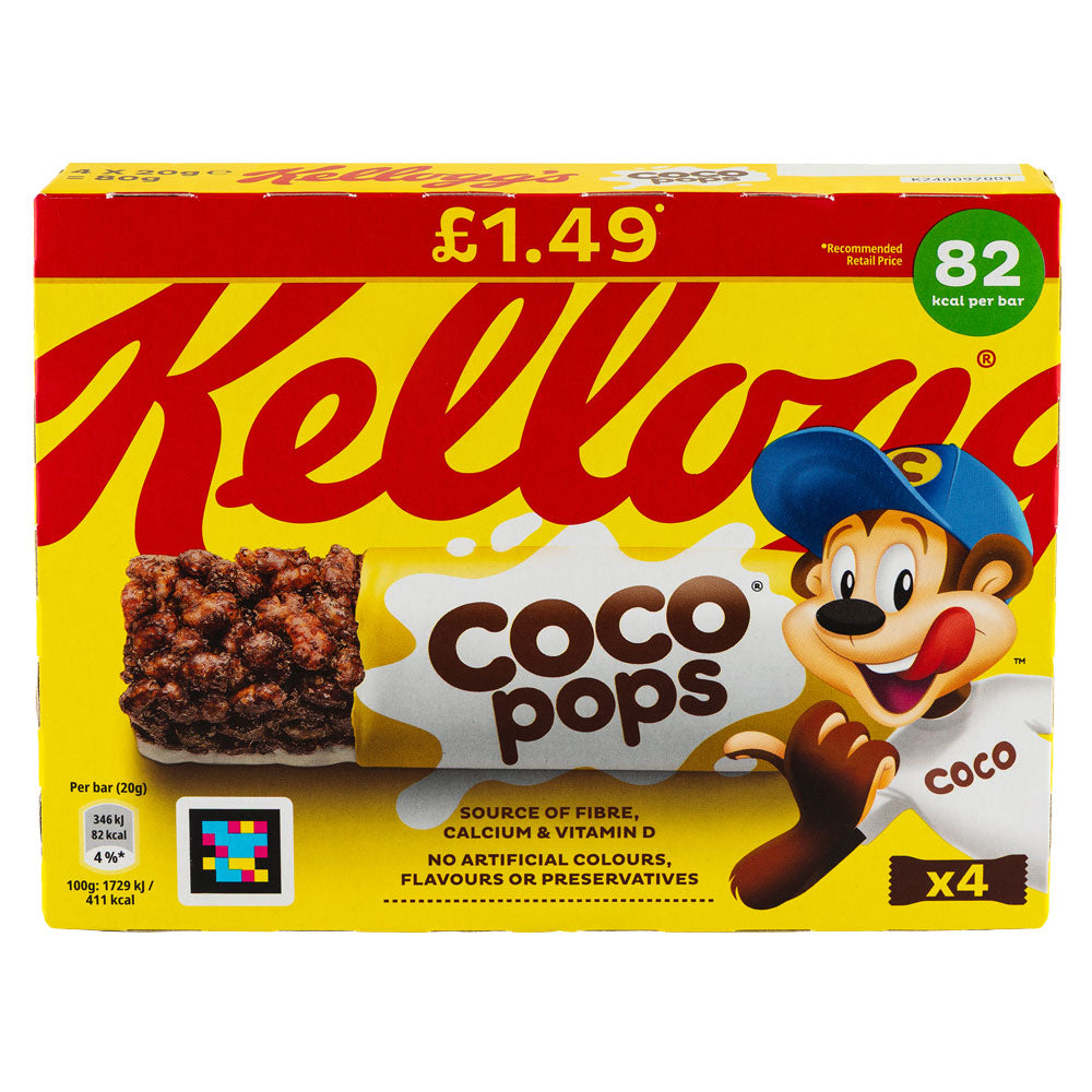 Kellogg's Coco Pops Cereal 4 x 20g