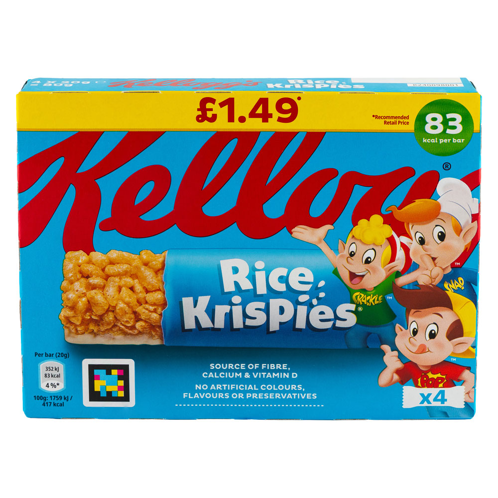 Kellogg's Rice Krispies Cereal 4 x 20g