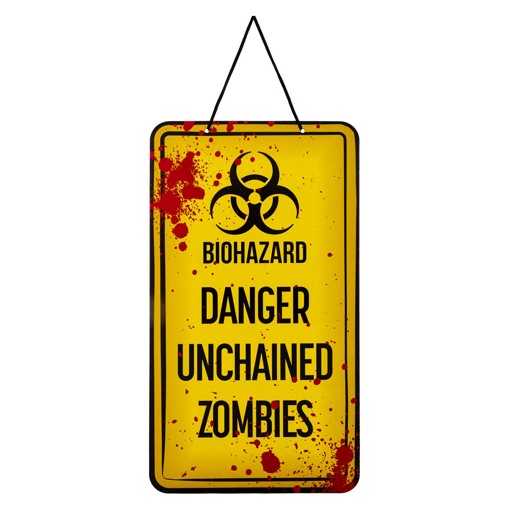 Halloween Warning Plaque