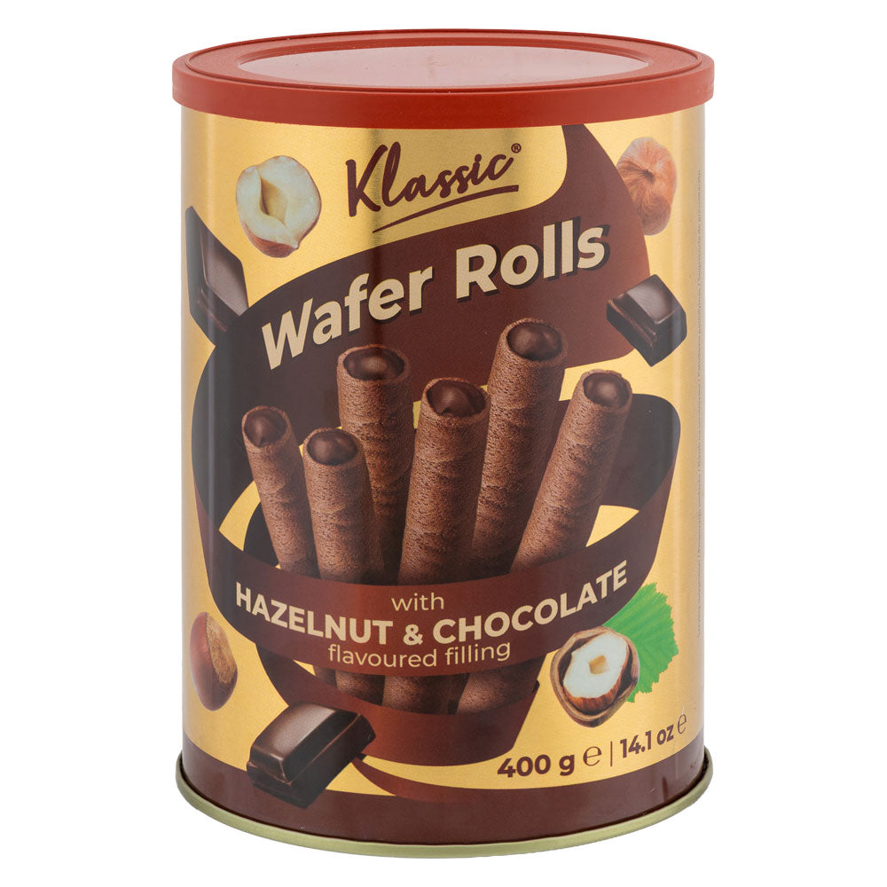 Wafer Rolls Hazelnut & Chocolate 400g
