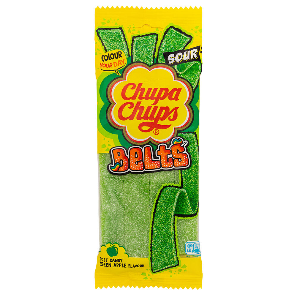 Chupa Chups Sour Apple Belts 90g