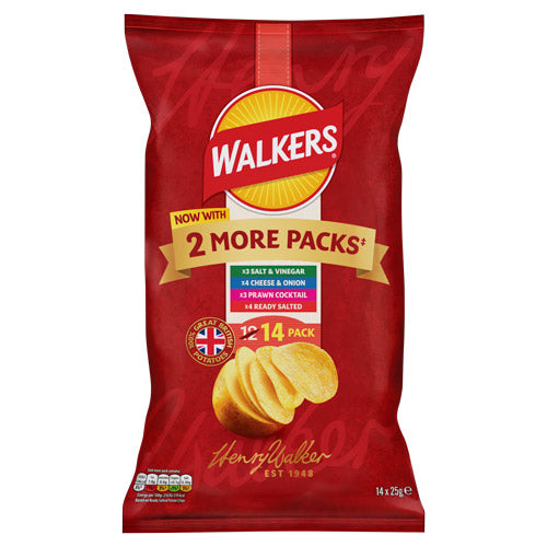 Walkers Crisps Variety 25g x 14 Pack