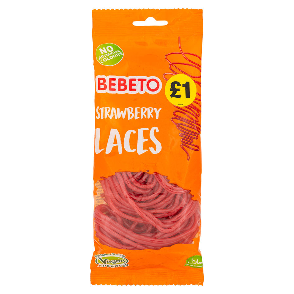 Bebeto Strawberry Laces 160g