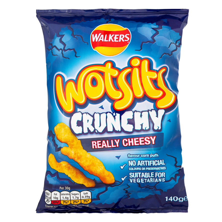 Walkers Wotsits Crunchy Really Cheesy 140g
