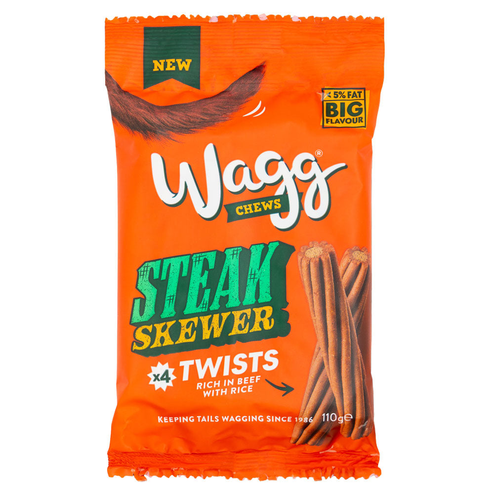 Wagg Chews Steak Twists 110g