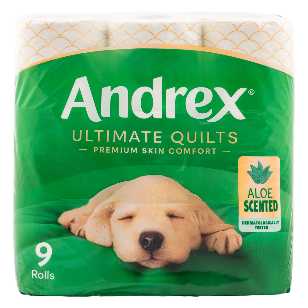 Andrex Aloe Vera Toilet Roll 3 Ply 9 Pack