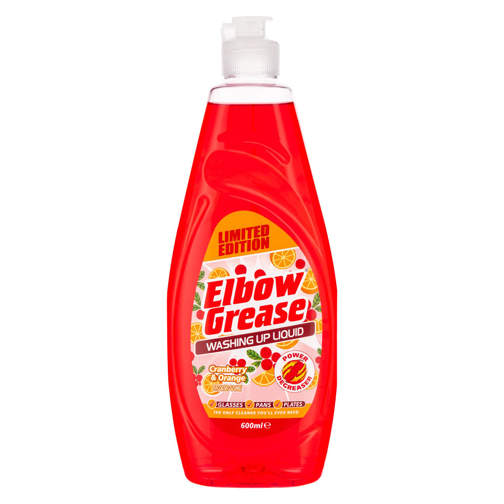 Elbow Grease Cranberry & Orange Washing Up Liquid 600ml