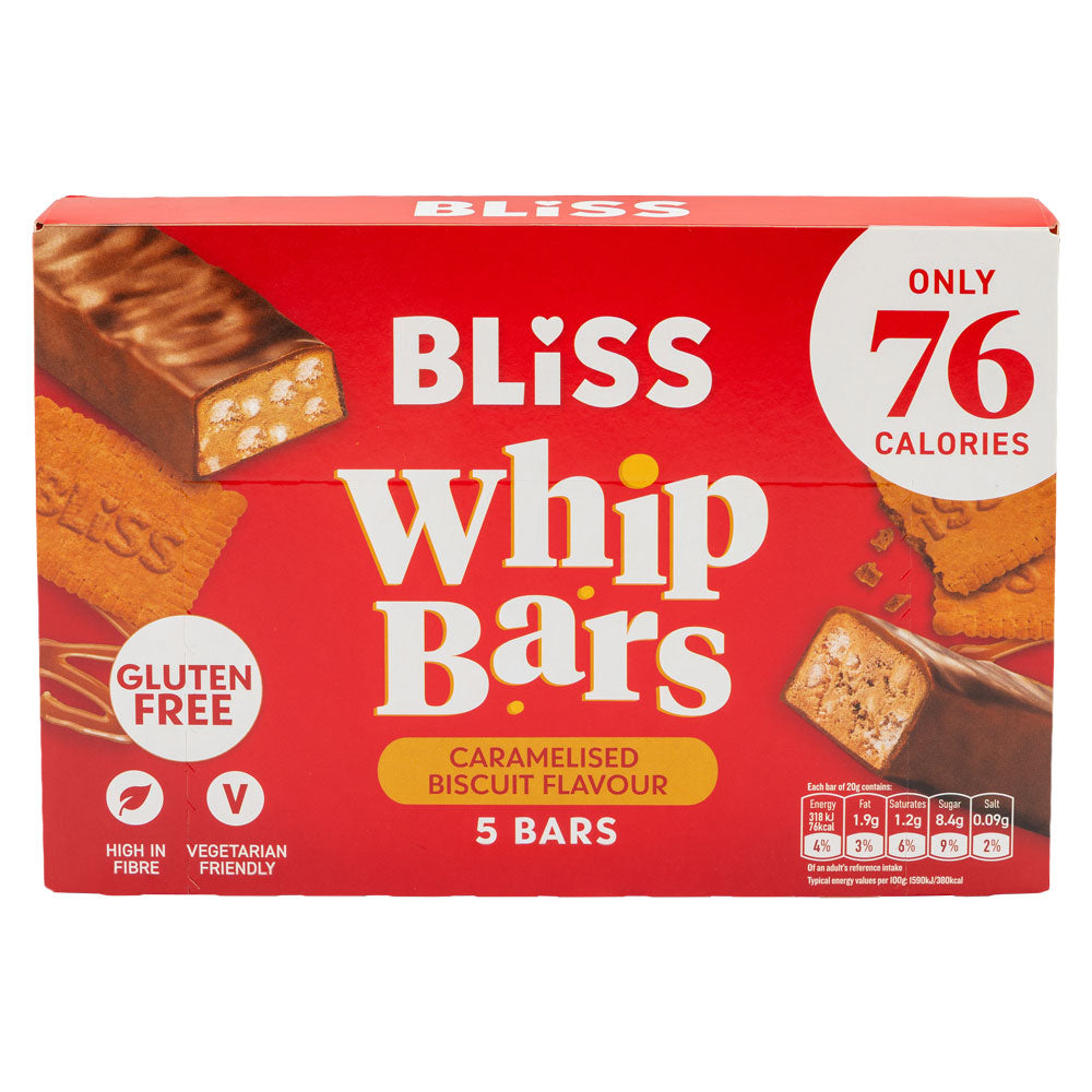 Bliss Whip Bars Caramelised Biscuit 20g x 5 Pack
