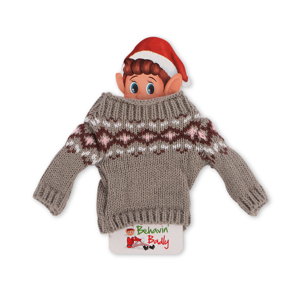 Naughty Elf Deluxe Sweater Outfit for Naughty Elf Toy
