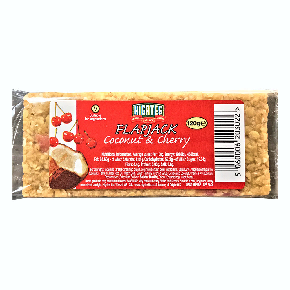 Higates Coconut & Cherry Flapjack 120G 291034
